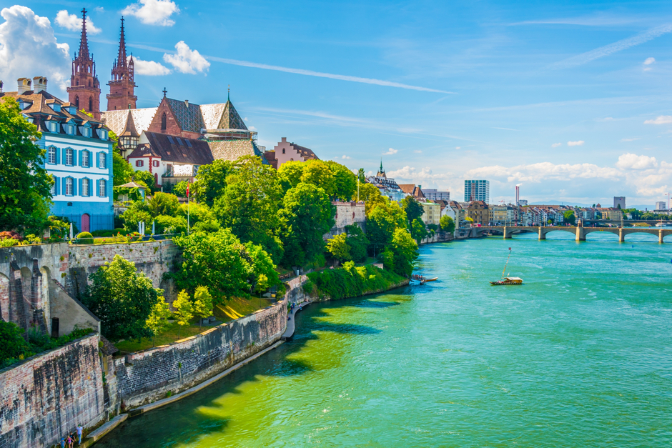 A photo of Basel and the Rhine 940