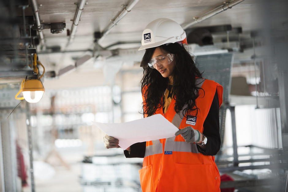 Woman engineer working